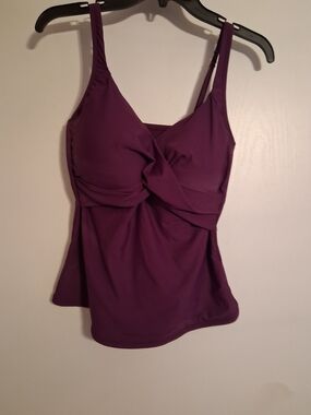 Catalina Twist-Front Camisole in Purple